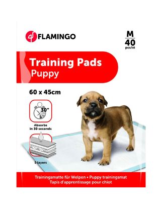 Flamingo Training Pads M (60x45cm) - podkłady dla psa do nauki czystości, 5 warstwowe - 40szt.