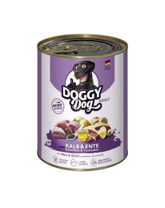 Doggy Dog Veal & Duck - bezzbożowa mokra karma dla psa, z cielęciną i kaczką - 800g