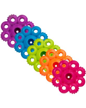 KONG Quest Star Pods S 11cm - zabawka dla psa na smakołyki, gumowy kwiatek
