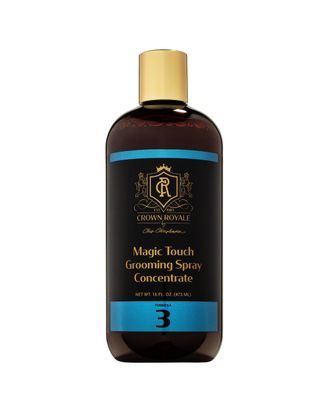 Crown Royale Magic Touch Formula 3 473ml - spray antystatyczny i nabłyszczający do gęstej i obfitej sierści psa, koncentrat 1:15