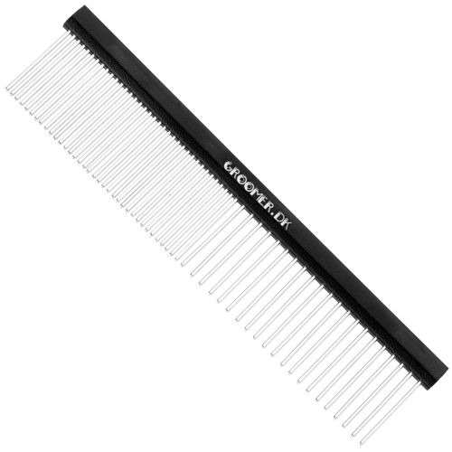 Groomer.dk Pocket Comb 11,5cm - mały grzebień dla psa, kota, mieszany rozstaw pinów 50/50