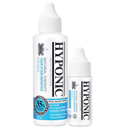 Hyponic Tear Stain Remover - płyn do usuwania zacieków pod oczami, dla psa i kota