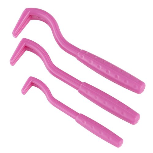 Biglo Biglo Tick Removal Hooks Pink 3szt. - haczyki do usuwania kleszczy, różowe