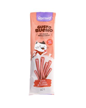 Record Gusto Bueno Salmon Flavored Sticks 40g - smaczki dla kota, pałeczki o smaku łososia