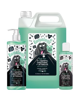 Bugalugs Tangle Tame 3in1 Shampoo - szampon z odżywką i rozkołtuniacz, o zapachu awokado i kokosa