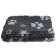 Blovi DryBed A+ - Non-Slip Pet Bed, Graphite-Grey with Paws
