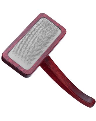 Maxi-Pin Slicker Brush Large - duża, solidna szczotka pudlówka z wygodną rękojeścią, wykonana z drewna bukowego