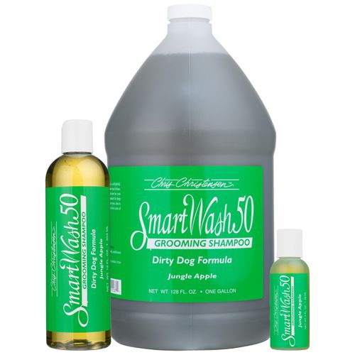Chris Christensen Smart Wash Jungle Apple Shampoo - szampon głęboko oczyszczający dla psów i kotów, o zapachu jabłka, ananasa i lasu deszczowego, koncentrat 1:50