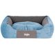 Biglo Gordon Blue - Elegant Dog Bed, High-quality, Soft, Embossed Fabric