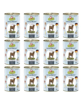GranataPet Veal & Coney - bezzbożowa mokra karma dla psa, cielęcina i królik - 12x 400g