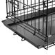 Flamingo Ebo Black - metalowa klatka dla psa, S: 43x61x50cm