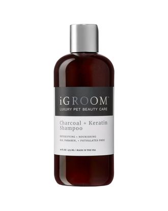 iGroom Charcoal Keratin Shampoo - szampon detoksykująco-nawilżający dla psa i kota, koncentrat 1:16 - 473ml