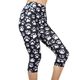 Groom Professional Paw Print Leggings - krótkie legginsy groomerskie w łapki, rybaczki