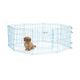 MidWest Life Stages Blue Exercise Pen - Blue Playpen for Puppies & Small Dogs, 61x61cm Panel