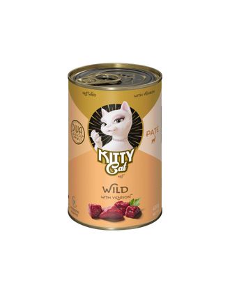 Kitty Cat Venison Pate - bezzbożowa mokra karma, pasztet dla kota, z dziczyzną - 400g