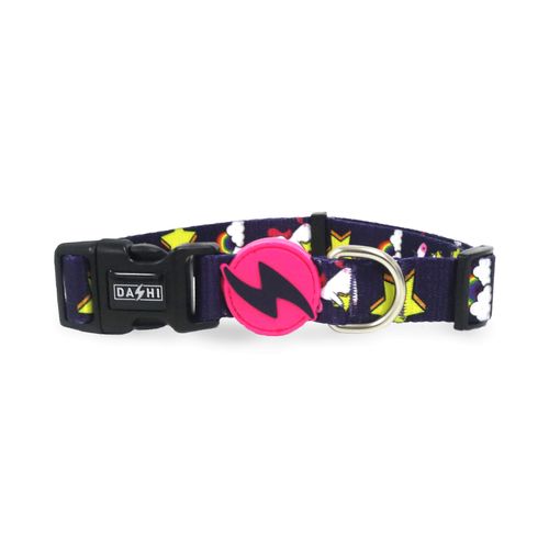 Dashi Unicorn Collar - obroża dla psa, kolorowa, wzór jednorożce
