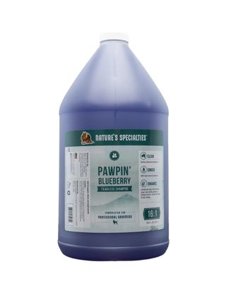 Nature's Specialties Pawpin Blueberry Tearless Shampoo - szampon dla psa i kota dodający blasku, koncentrat 1:16 - 3,8L