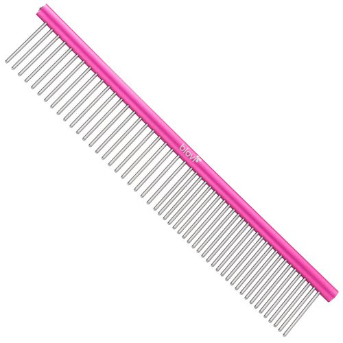 Blovi Ultralight Comb 16cm - bardzo lekki grzebień metalowy dla psa, mieszany rozstaw pinów (50/50)