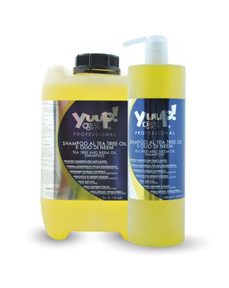 Yuup! Professional Tea Tree and Neem Oil Shampoo - szampon dla psa odstraszający pchły, kleszcze i inne insekty, koncentrat 1:20