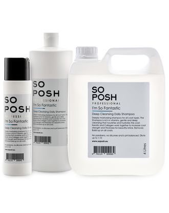 So Posh I'm So Fantastic to wysoko skoncentrowany szampon o właściwościach głęboko czyszczących, odżywczych i silnie nawilżających.