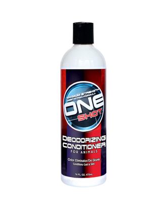 One Shot Deodorizing De-Skunk Conditioner - profesjonalna odżywka silnie deodoryzująca dla psów, kotów, koni, koncentrat 1:5 - 473ml