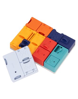 Pawzler Interactive Dog Puzzle Genius Set - modułowa łamigłówka dla psa, zestaw 7 elementów dla psich geniuszy