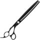 Geib Black Pearl Lefty Chunker 7.5" - degażówki jednostronne 7.5", dla osób leworęcznych, 21 ząbków