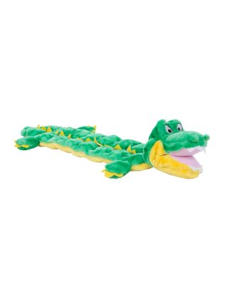 Outward Hound Squeaker Matz Gator XL - pluszowa mata do zabawy dla psa, zielony aligator z 16 piszczałkami