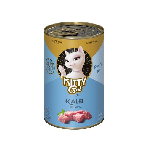 Kitty Cat Veal Pate - bezzbożowa mokra karma, pasztet dla kota, z cielęciną