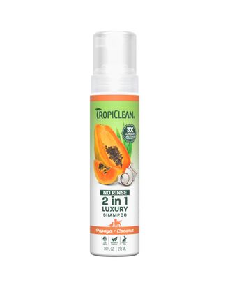 Tropiclean Papaya & Coconut Waterless Shampoo 218ml - oczyszczający suchy szampon w piance dla psa, kota