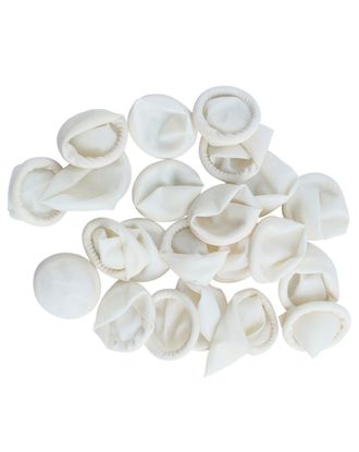 Show Tech Finger Condoms Medium White 100szt. - lateksowe paluszki do trymowania 