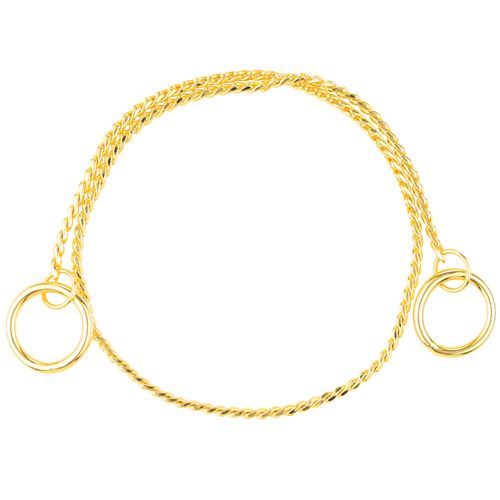 Show Tech Snake Chain Gold - elegancki złoty łańcuszek wystawowy, metalowy 