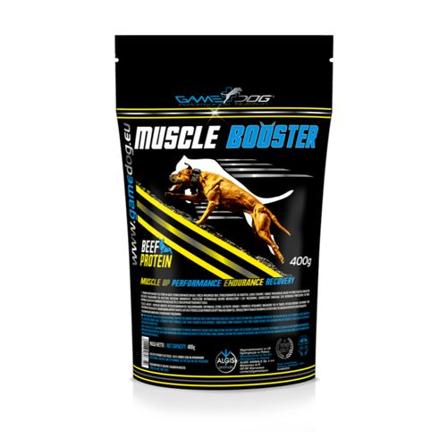 Game Dog Muscle Booster 400g - białko dla psa, wspiera przyrost masy mięśniowej, podnosi wydajność i wytrzymałość