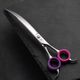 Blovi Curly Line Extra Curved Scissors 8" – Long Grooming Shears for Curly Coats, Japanese Steel