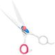 Kenchii Five Star Offset Scissors, straight