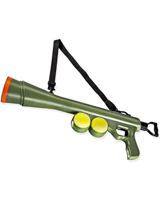 Flamingo Bazooka Tennisbal Shooter - wyrzutnia piłek tenisowych dla psa, zasięg 20m