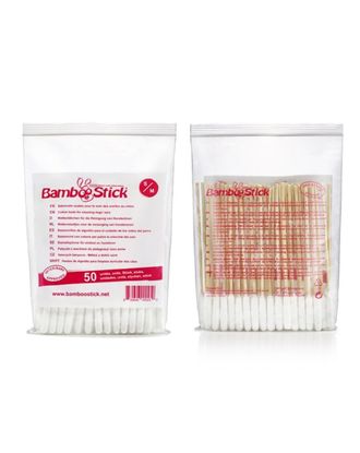 BambooStick S/M - patyczki do czyszczenia uszu dla mniejszych psów - 50szt.