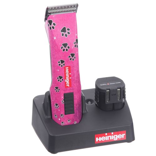 Heiniger Saphir Pink Limited Edition Professional Cordless Animal Clipper With No. 10 Blade