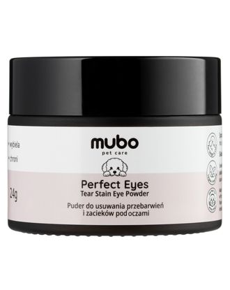 Mubo Perfect Eye Tear Stain Powder 24g - puder do usuwania plam i zacieków pod oczami psa i kota 