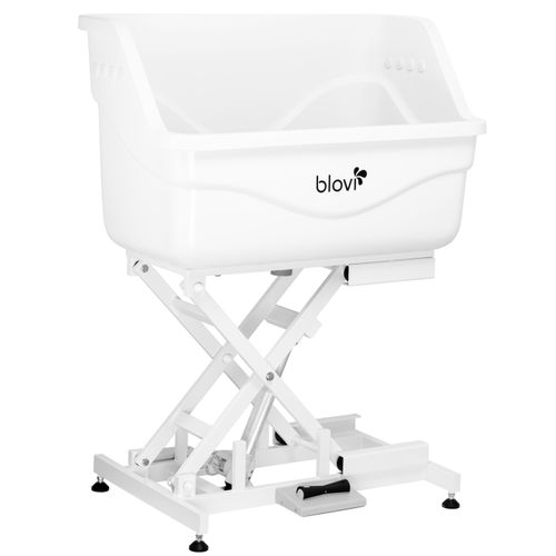 Blovi Fiberglass Dog Bath Tub 100cm - profesjonalna wanna groomerska z włókna szklanego, z podnośnikiem elektrycznym