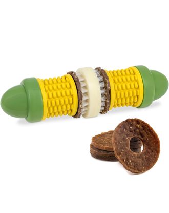 PetSafe Busy Buddy Cravin' Corncob - gryzak z przysmakiem dla psa, kukurydza