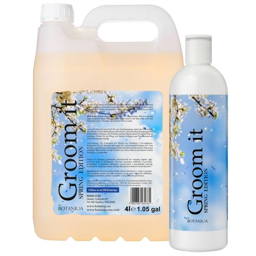 Botaniqa Groom It Shampoo Spring - szampon dla psa do mycia zasadniczego, o zapachu wiosennym