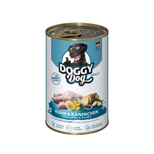 Doggy Dog Chicken & Rabbit - bezzbożowa mokra karma dla psa, z kurczakiem i królikiem