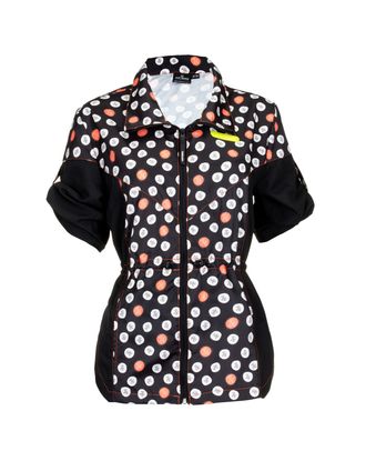 Artero Polka Dot Oslo Blouse - bluza groomerska w kropki i pudle, wiązana w talii
