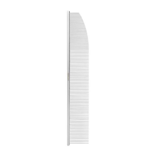Artero Cornerless Volume Comb 23cm - duży metalowy grzebień z mieszanym rozstawem zębów, jednostronnie zaokrąglony