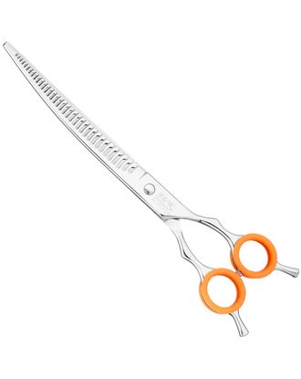 P&W AA Love Curved Chunkers 8,5" - degażówki groomerskie gięte, 35 ząbków typu chunker