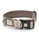 Max&Molly GOTCHA! Smart ID Matrix 2.0 Extra Wide Collar Sand - Wide Dog Collar with QR ID Tag, Sandy Beige
