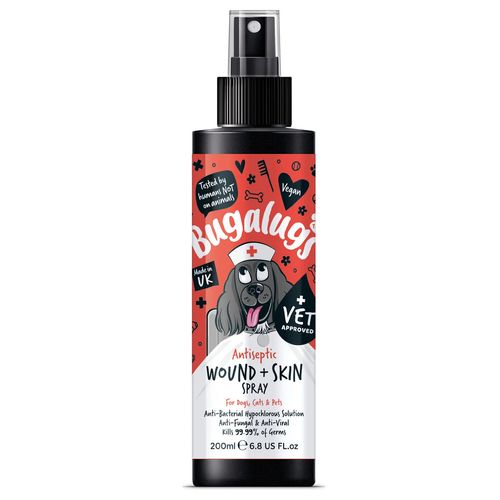 Bugalugs Antiseptic Wound & Skin Spray 200ml - spray na drobne rany i skaleczenia skóry psa i kota
