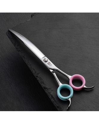 Blovi Teddy Line Curved Scissors 7.5" - Made of Japanese Steel