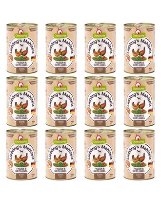 GranataPet Pheasant & Poultry - bezzbożowa mokra karma dla psa, bażant i drób - 12x 400g